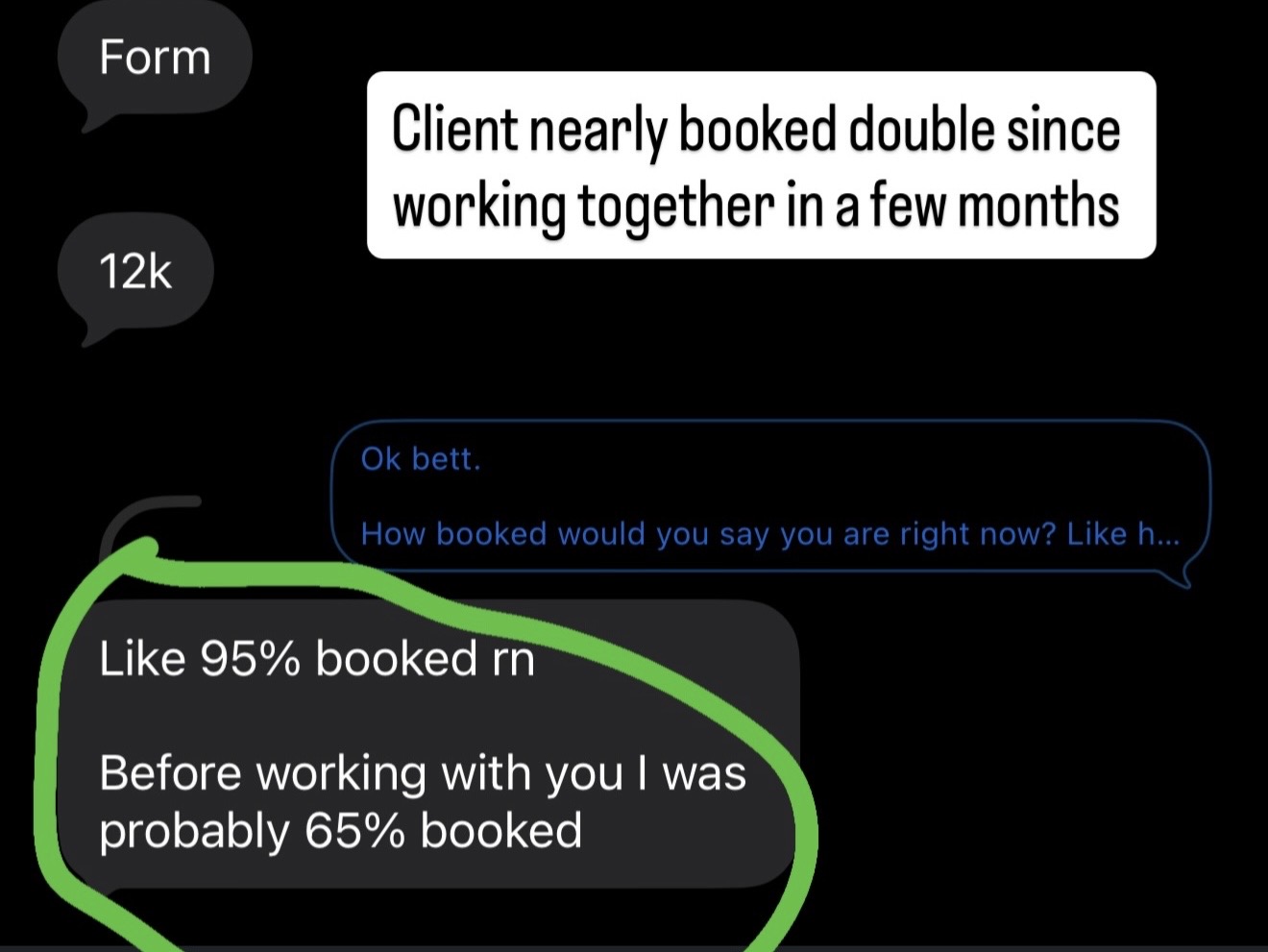 Client result