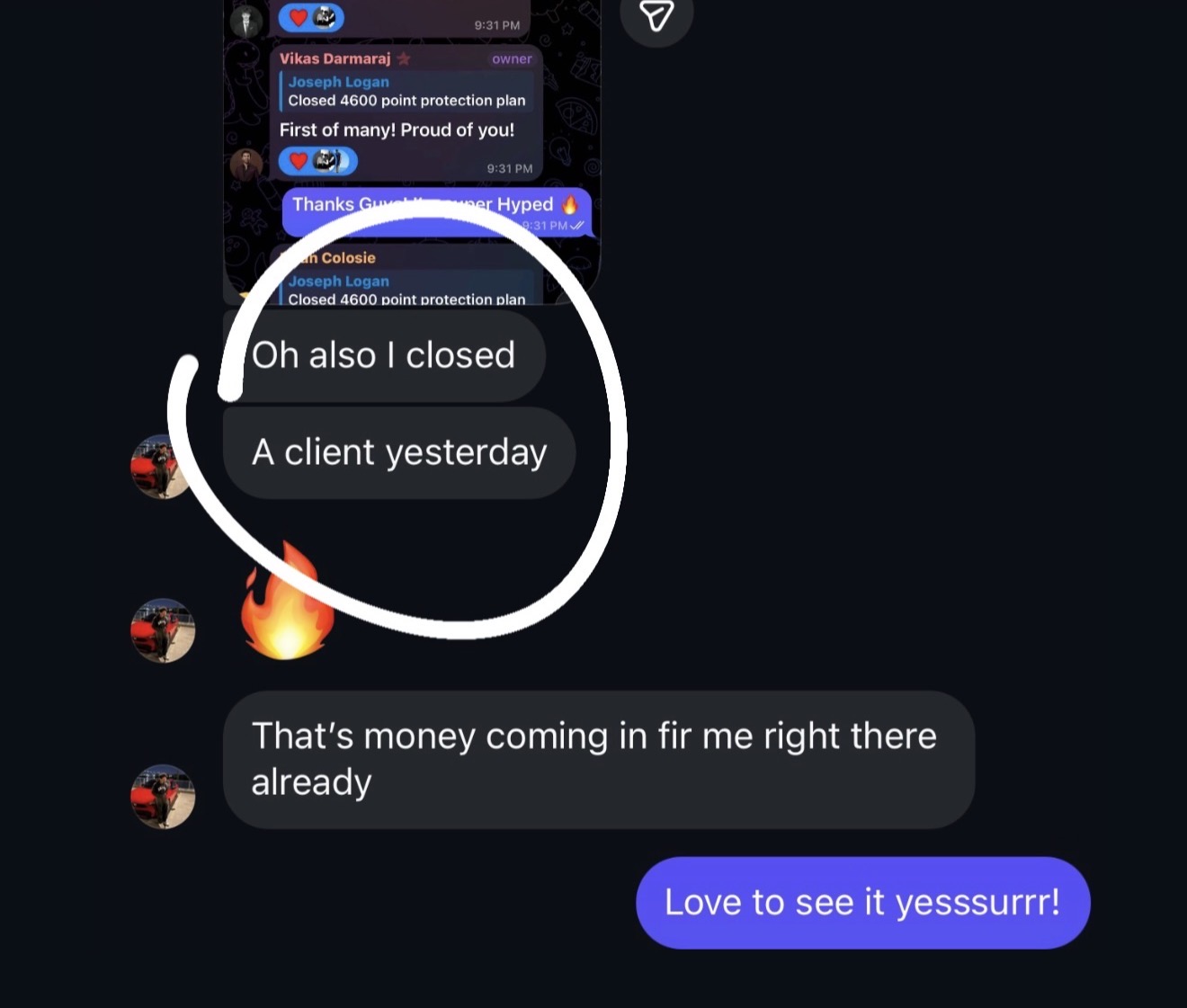 Client result
